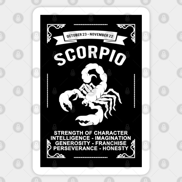 Scorpio Sticker by SublimeDesign